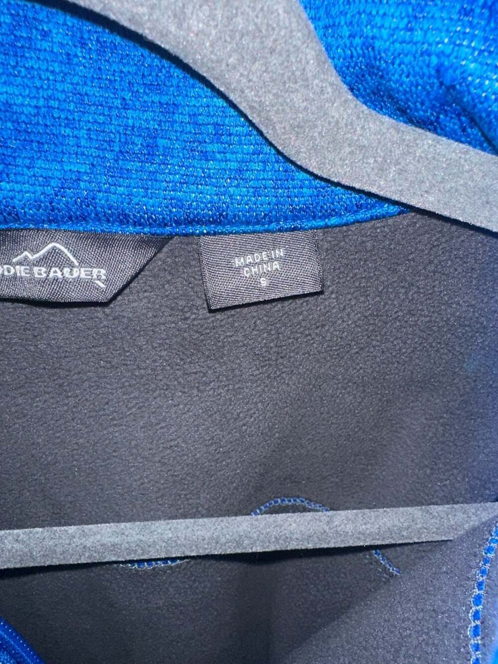 Eddie Bauer Women's Blue Full-Zip Sweater Fleece Jacket Size S - Picture 3 of 5